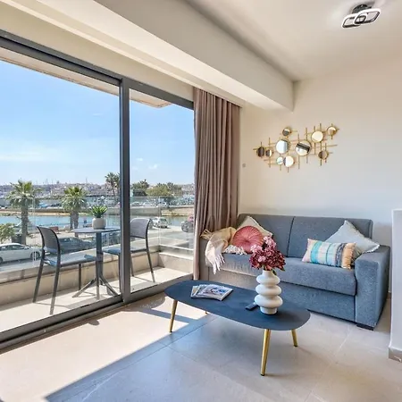 Modern Seafront With Views Of Valletta